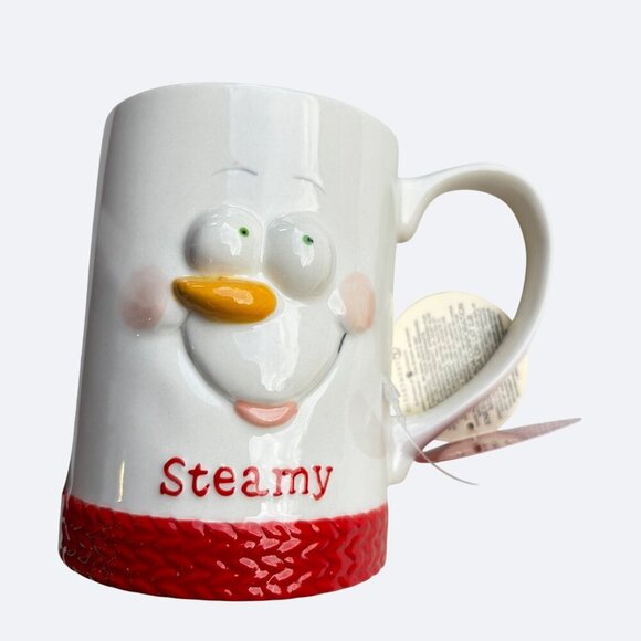 Depart 56 Snowman Snowpinion Steamy Coffee Cup‎ Mug Dept 56 New Hot Chocolate - Picture 3 of 8